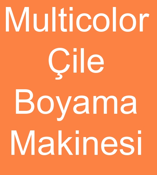 Multicolor iplik ile boya makinesi, Multicolor iplik ile boya makinalar, 