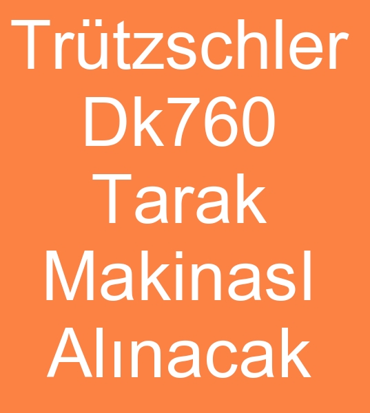 Trtzschler dk760 tarak makinas 