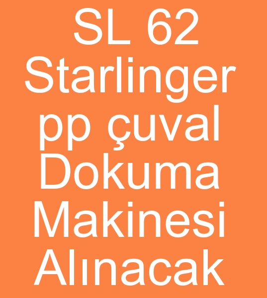 2 Adet  SL 62 Starlinger pp uval dokuma makines