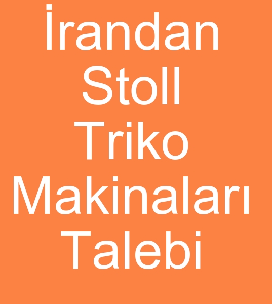 12 gg Stoll 330 TC Triko dokuma makinalar,  12 no stoll 330 TC Triko rg makinalar arayanlar