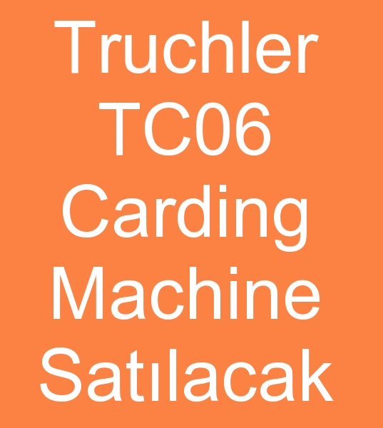  2006 Model Trtzschler TC06 Carding machine, Second hand Trtzschler TC06 Carding machine,