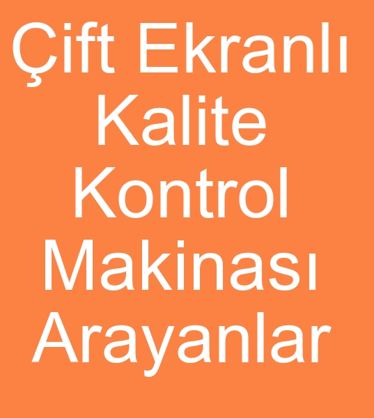 ift ekranl Kalite kontrol makinas imalatlar, ift ekranl Kalite kontrol makinesi reticileri,