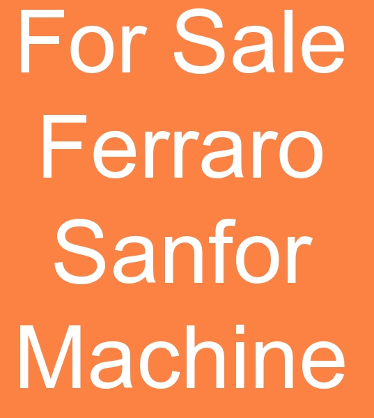 Second hand Ferraro tube sanfor machine, For sale Ferraro sanfor machine,