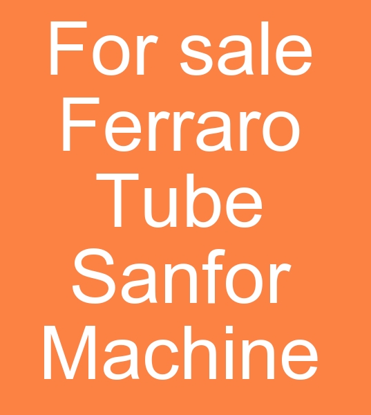 For sale Ferraro tube sanfor machine, Used Ferraro tube sanfor machine,