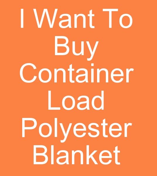 I Want To Buy Container Load Polyester Blanket