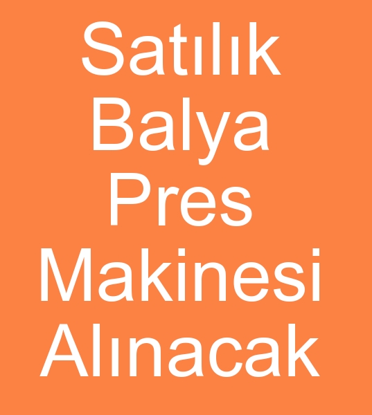 Satlk balya pres makinesi arayanlar, kinci el balya pres makinalar arayanlar,