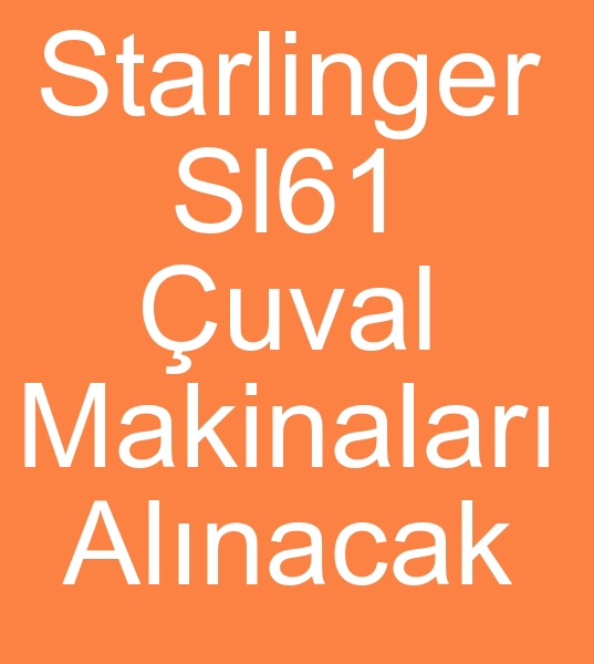 Starlinger sl61 uval makinas arayanlar, Satlk Starlinger sl61 pp uval makinesi arayanlar, kinci el Starlinger sl61 uval dokuma makinalar