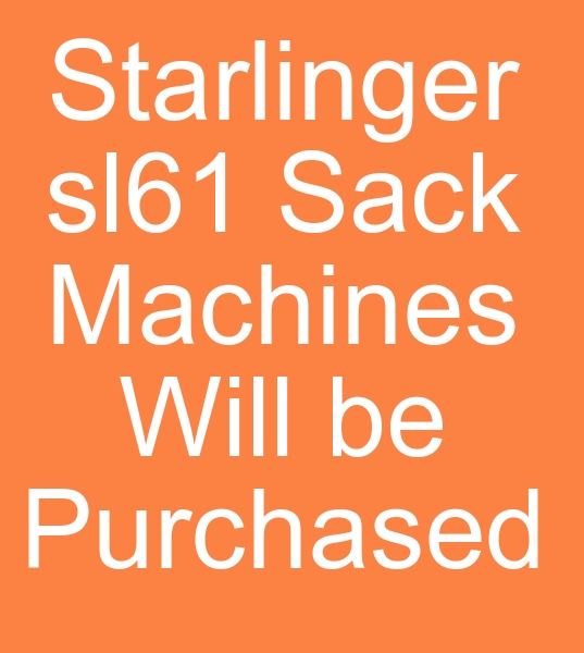 Used Starlinger sl61 sack machine looking for sale, Starlinger sl61 pp sack machine looking for sale, Used Starlinger sl61 sack weaving machines