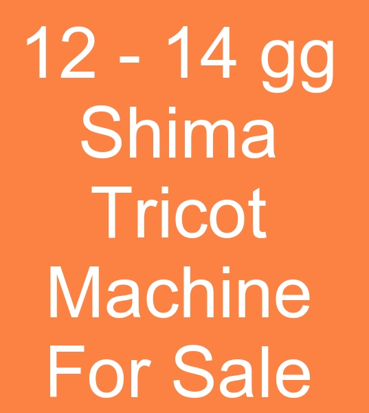 12 gg Shima tricot machine for Sale, 14 gg Shima  tricot machine Sale, 14 no Shima tricot machine for Sale,