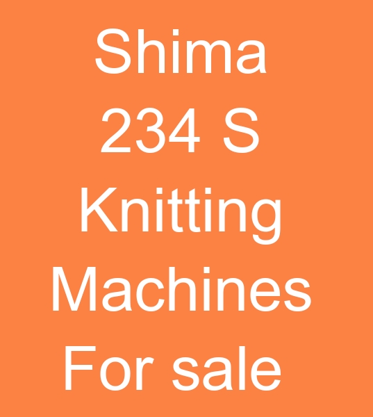 For sale 7 no Shima 234 S knitting machines,  For sale 7 no Shima 234 S Sweater machines, 