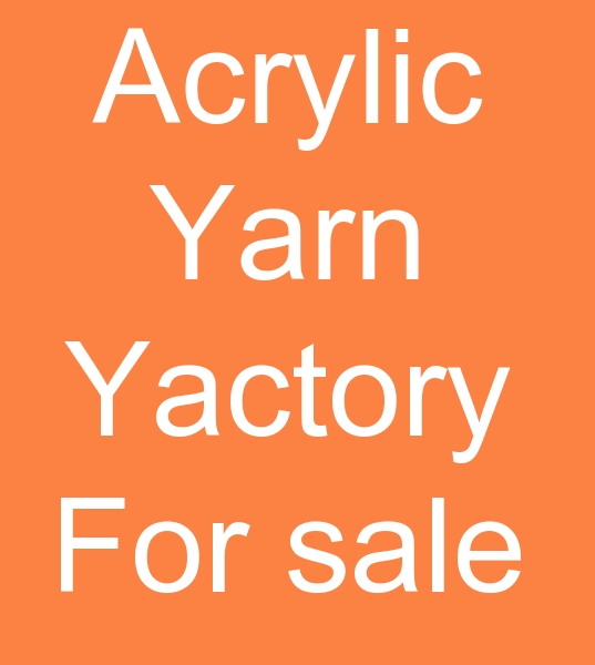 Acrylic yarn factory for sale, Acrylic yarn plant for sale