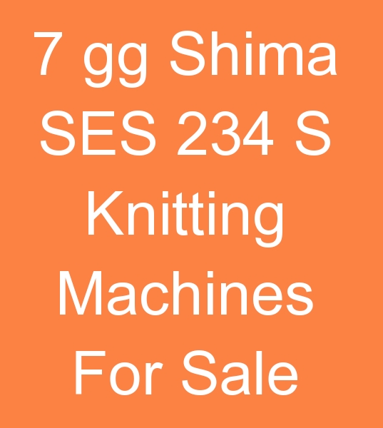 Used Shima SES 234 S knitting machines, Double head Shima SES 234 S knitting machines, shima knitting machines for sale,