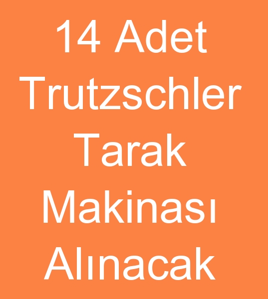 Satlk Truchler Tarak makinalar arayanlar, kinci el Truchler tarak makineleri arayanlar, Satlk Trutzschler tarak makinas