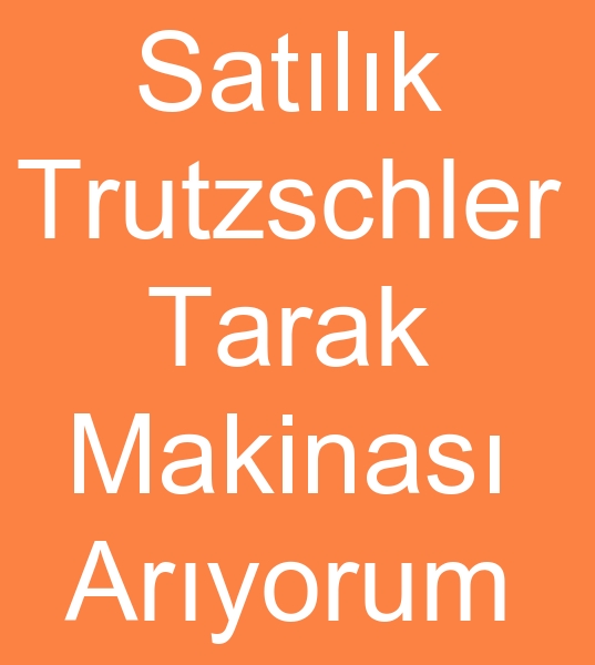 Satlk Trutzschler tarak makinas arayanlar, kinci el Trtzschler tarak makinesi arayanlar,