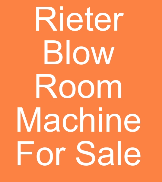 Rieter Blowroom Machine for Sale, Used Rieter Blowroom Machine for Sale, Used Blowroom Machine for Sale,