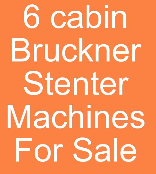 Used 6 cabin bruckner stenter machines, 200 cm stenter machine for sale, Used 200 cm stenter machine for sale,