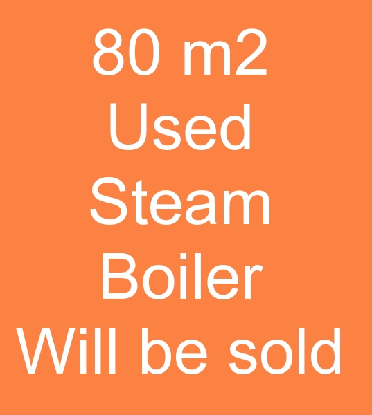 80 m2 natural gas steam boiler for sale, Used 80 m2 natural gas steam boiler, Natural gas steam boiler for sale,