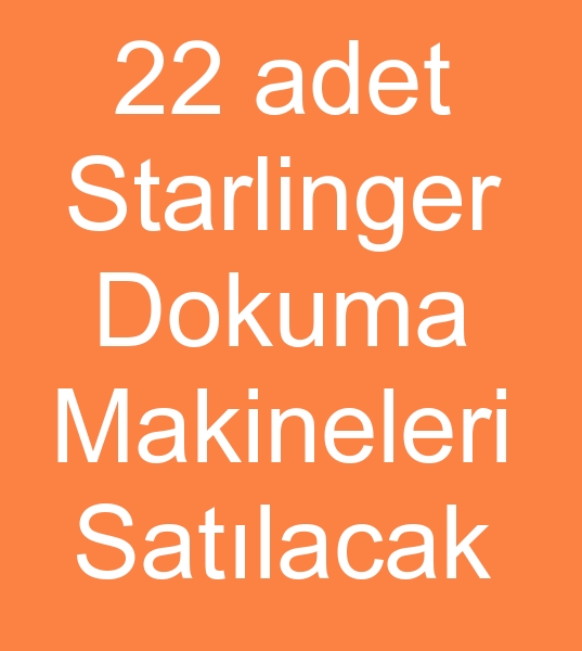 Satlk starlinger dokuma makinalar, ikinci el starlinger dokuma makineleri, Satlk starlinger uval dokuma makinalar,