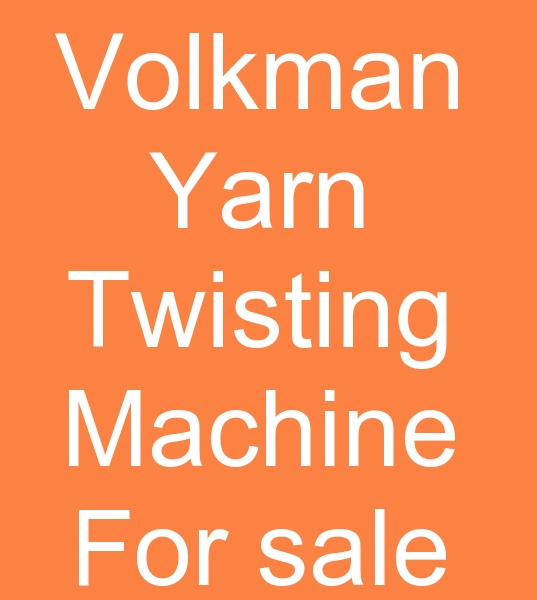 Volkman yarn twisting machine for sale, Used Volkman yarn twisting machines, Volkman yarn folding machine for sale,