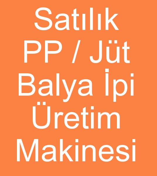 Satlk Balya ipi makinas, kinci el balya ipi makinalar, Satlk balya ipi makinesi, kinci el Balya ipi makineleri,