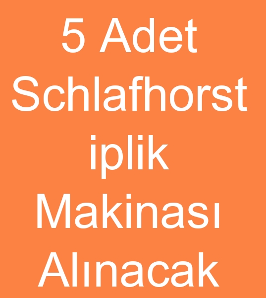 Satlk Schlafhorst iplik makinas arayanlar, Satlk Schlafhorst iplik makinalar arayanlar,