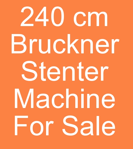 8 cabin Bruckner stenter machine for sale, Used Bruckner stenter machines with gas,