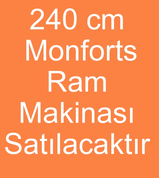 Satlk 240 cm monforts ram makinas, kinci el 240 cm Monforts ram makinesi,