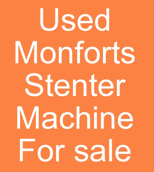 Used Oil ram machine for sale, Oil stenter machines for sale, Second hand Oil Monforts stenter machine for sal