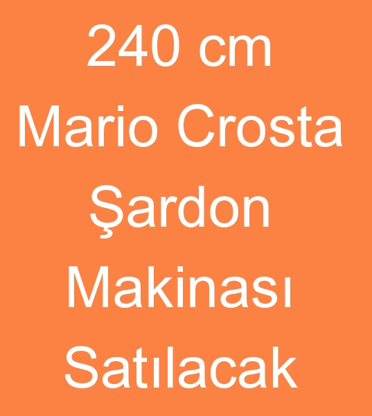  Satlk 240 cm ardon makinas, kinci el 240 cm ardon makinalar, Satlk ift tambur ardon makinesi,