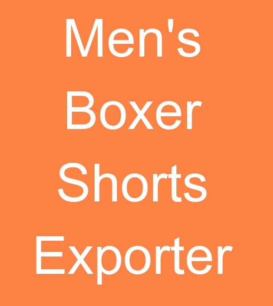 Men's boxer wholesalers, Men's boxer exporter, Men's boxer shorts manufacturer