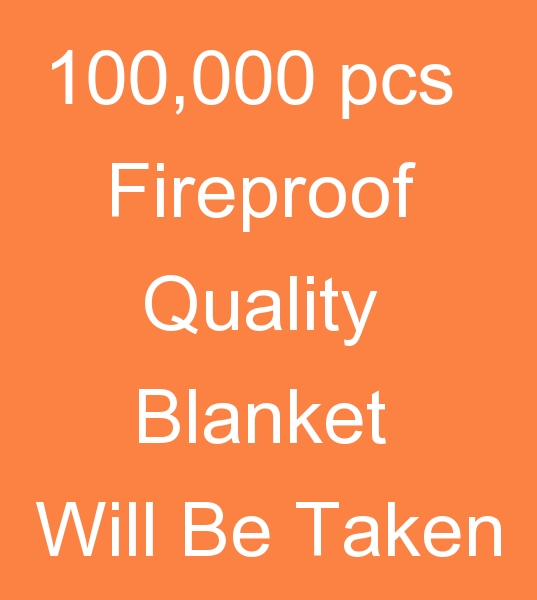 Wholesale fireproof blanket receiver, Fire resistant blanket customer, Overseas blanket order, Export blanket order