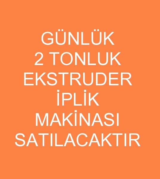EKSTRUDER YARN MACHINE FOR SALE