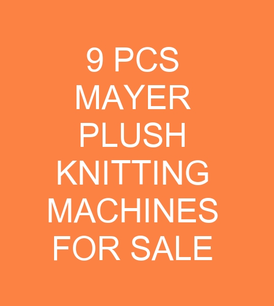 second hand mayer plush knitting machines for sale