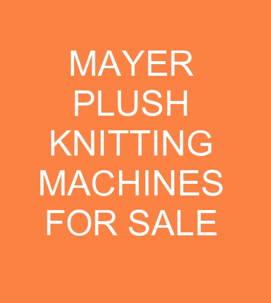 mayer plush knitting machines for sale