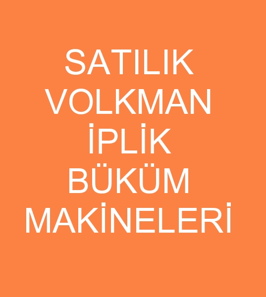 Satlk volkman iplik bkm makinas