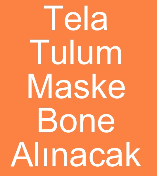 TEK KULLANIMLIK TULUM,  MASKE, BONE vb ALINACAKTIR<br><br>Stok ve hazr maml tek kullanmlk Tulum,  Tek kullanmlk maske ve Tek kullanmlk Galo aryorum<br>Sertifikal ve Sertifikasz yksek adetli rnlerle ilgileniyorum<br><br> Stok nonwoven maske alcs, Stok nonwoven Galo alcs, Spo tNonwoven Tulum arayanlar, Spot Nonwoven maske arayanlar, Spot Tela Galo arayanlar