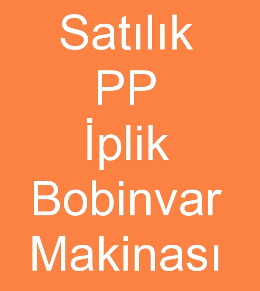  satlk PP uval iplii Bobinvar makinalar, ikinci el PP uval iplii sarma makineleri, Sam marka Bobinvar makinesi,