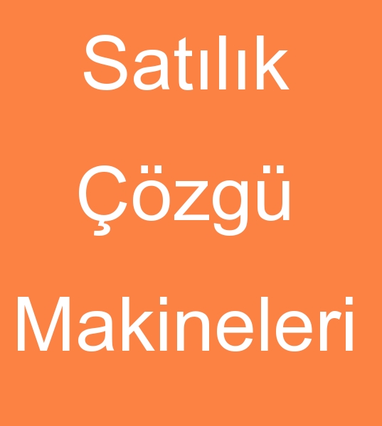 kinci el zg makinalar satcs, Satlk zg makinesi, kinci el zg makineleri,