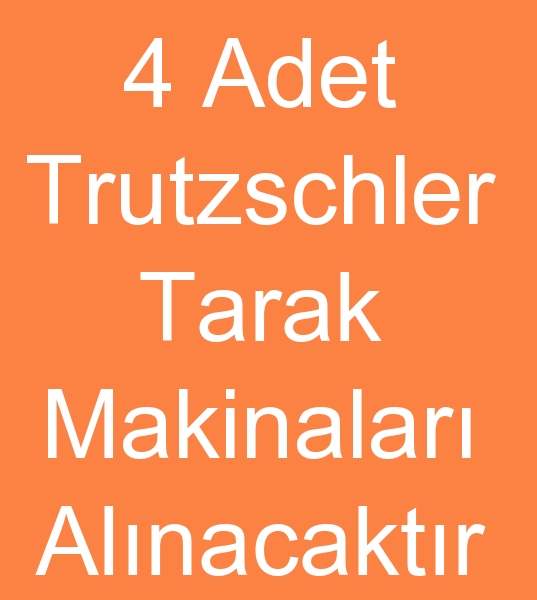 Satlk Trutzschler tarak makinas arayanlar,  kinci el Trutzschler tarak makinalar arayanlar, 