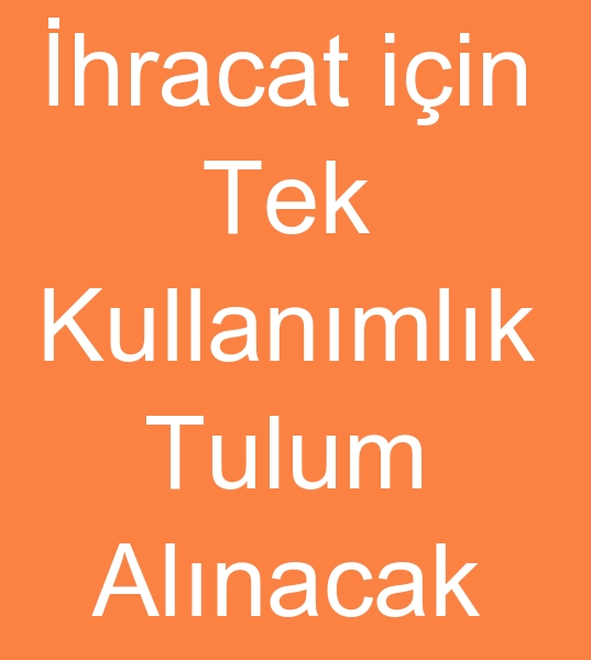 Tek kullanmlk tulum imalats arayanlar, Tek kullanmlk tulum reticisi arayanlar,