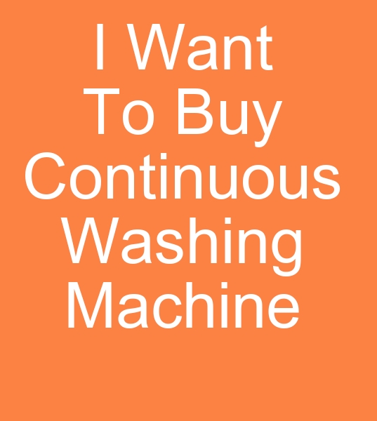 I Want To Buy Continuous Washing Machine