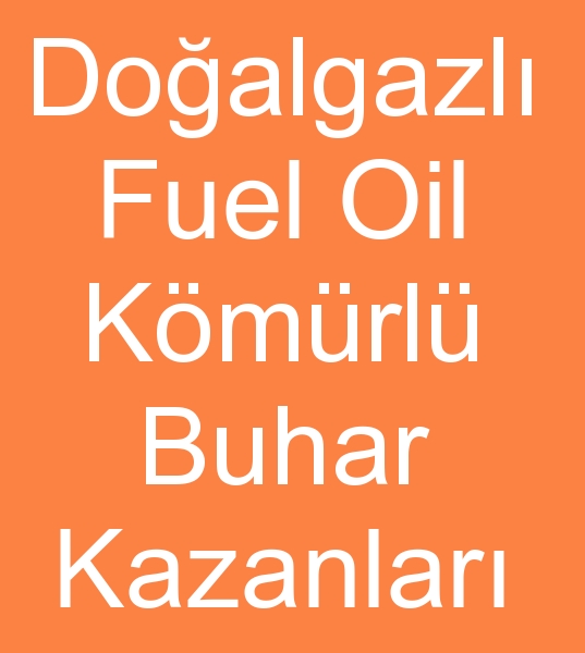 Doalgazl Buhar kazan, Fuel oil Buhar kazanlar, Kmrl buhar kazanlar