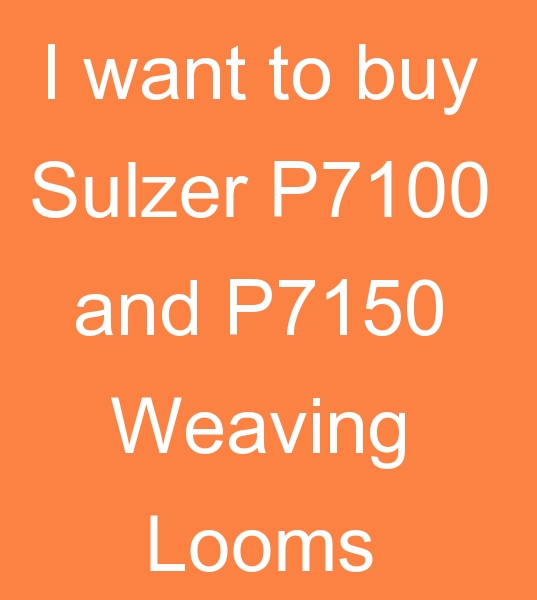 sulzer weaving machines for sale, those looking for second hand Sulzer weaving machines