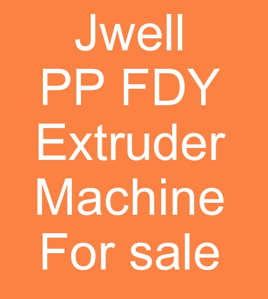 Jwell PP FDY Spinning machine for sale, Used Jwell FDY Spinning machine for sale,
