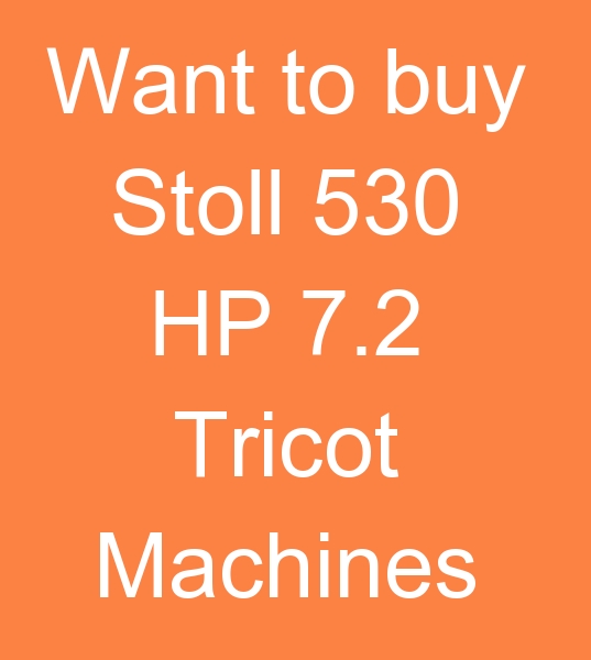 Search for Stoll CMS 530 hp Knitwear machine for sale, Looking for used Stoll CMS 530 hp Trico machines,