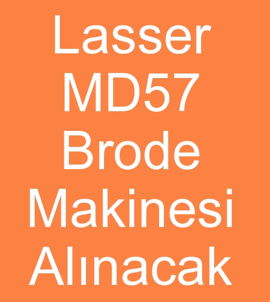 21 Yarda Lasser MD 57 brode makinesi alnacak