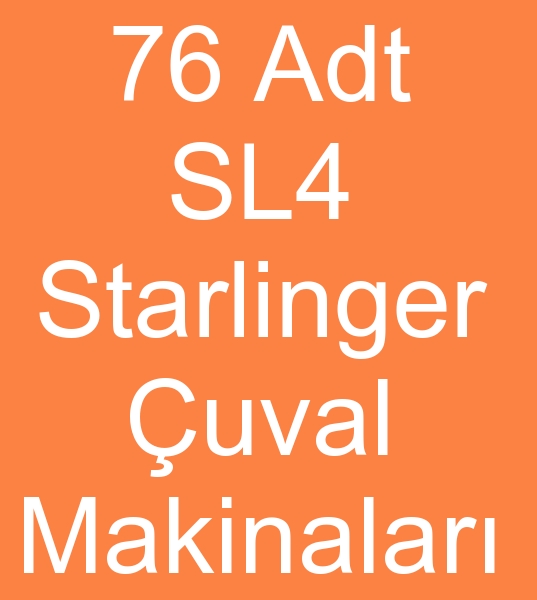 Satlk Starlinger SL 4 uval makinalar, kinci el Starlinger SL 4 uval makineleri,
