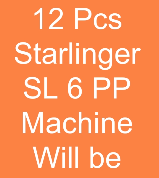  sl6 Starlinger PP Sack weaving machines, sl 6 Starlinger PP Sack knitting machines for sale