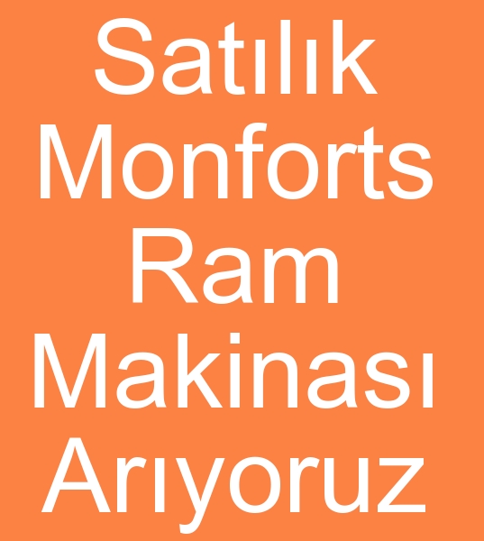 Satlk Monforts ram makinesi, kinci el Monforts ram makineleri arayanlar