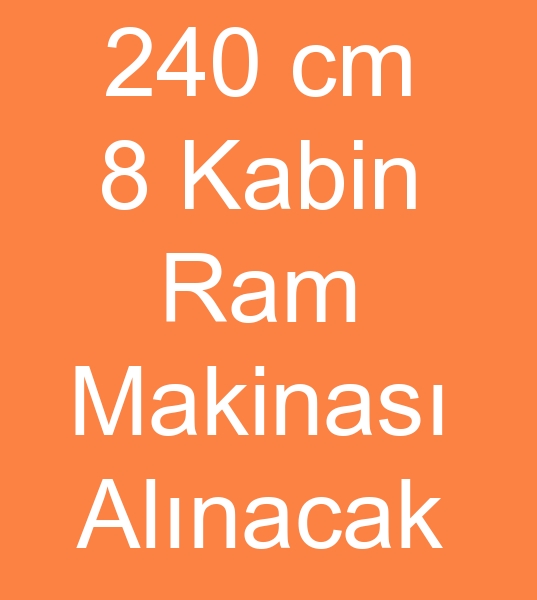 240 cm Ram makinas arayanlar, 8 Kamara ram makinas arayanlar